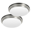 Flush Mount Ceiling - 13inch - Brush Nickel